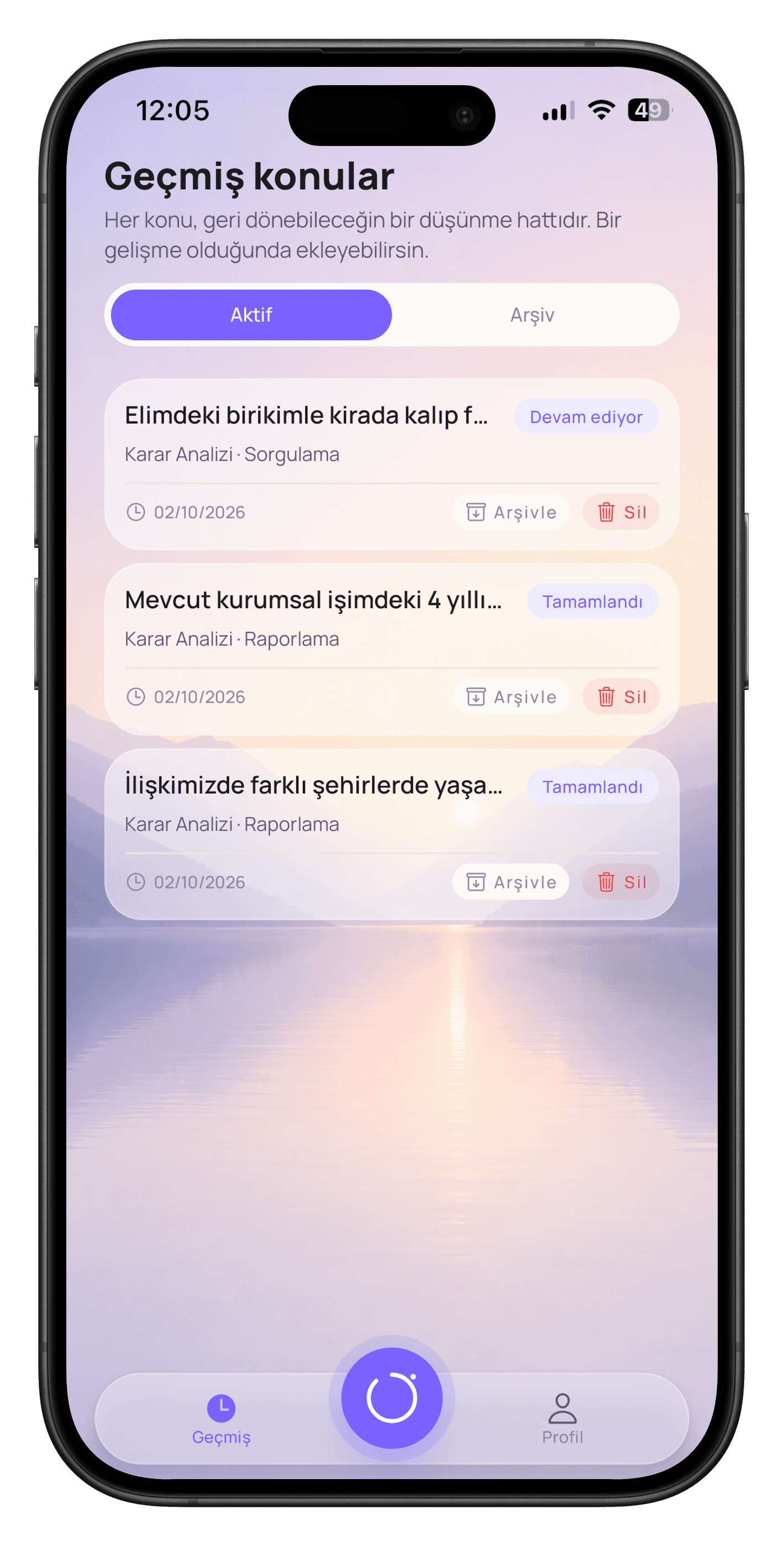 Geri Dönebileceğiniz Vaka Arşivi